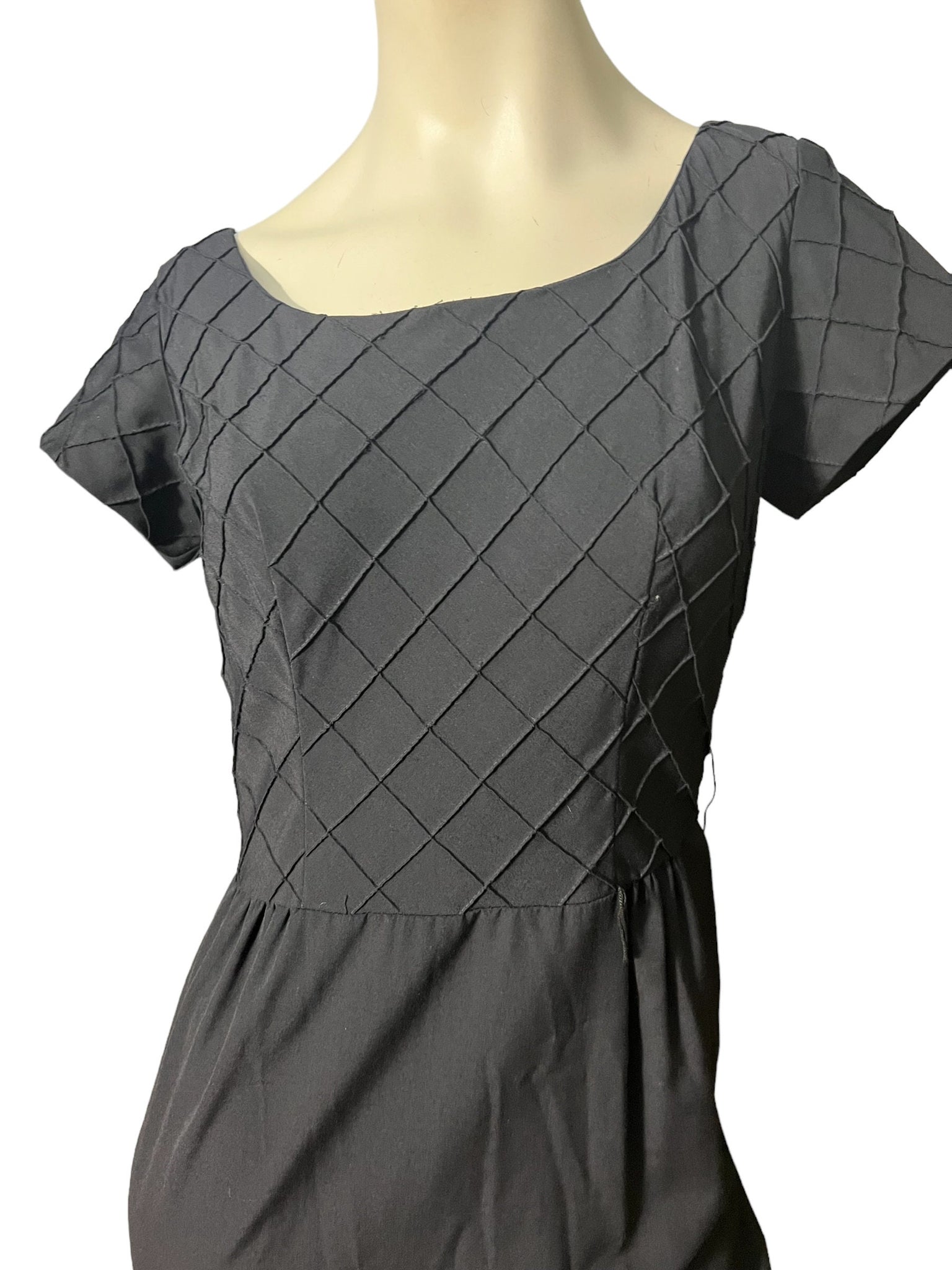 Vintage 60’s Genevieve black dress M