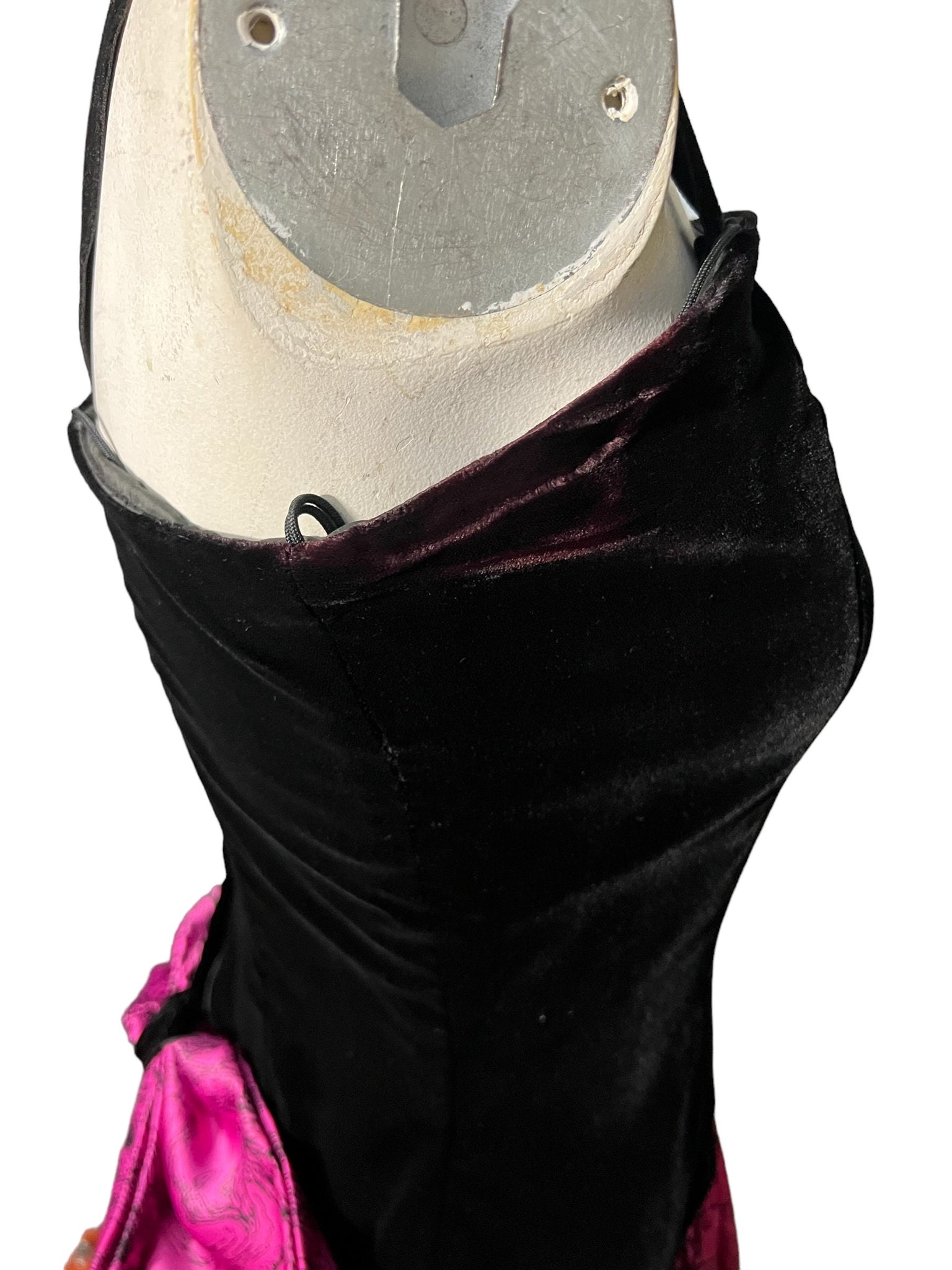Vintage 80's black & pink party dress 8 Morgan Taylor