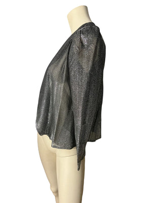 Vintage 70's metallic jacket S Surf and Turf