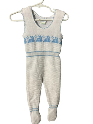 Vintage 60's sweater rabbit onsie Atkins