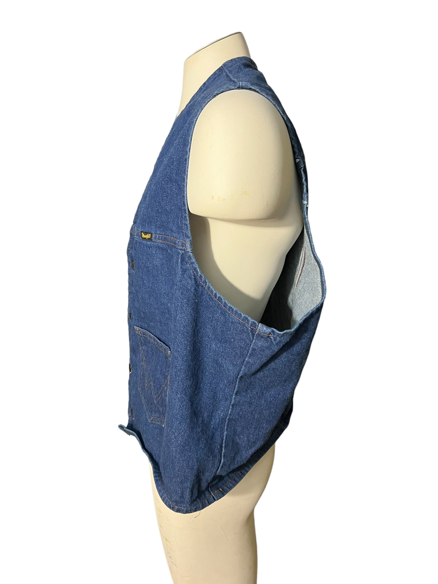 Vintage Wrangler jean vest XXL