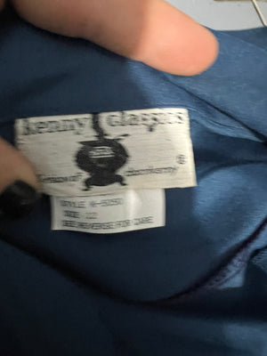 Vintage deadstock 70’s blue shirt dress 12