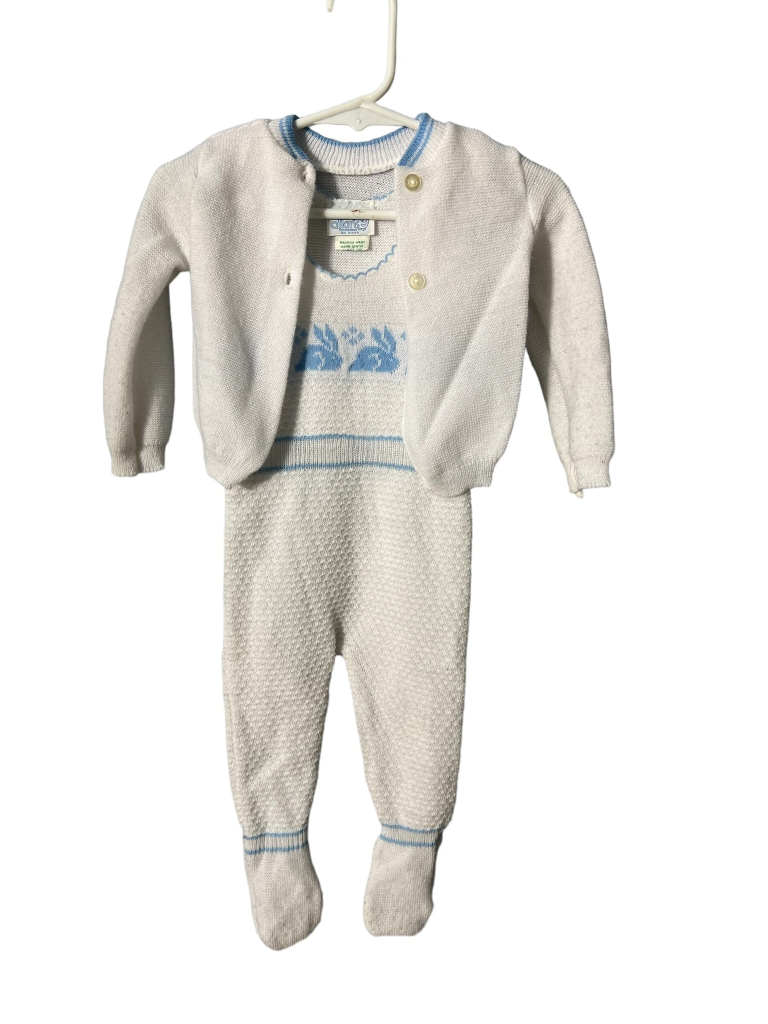 Vintage 60's sweater rabbit onsie Atkins