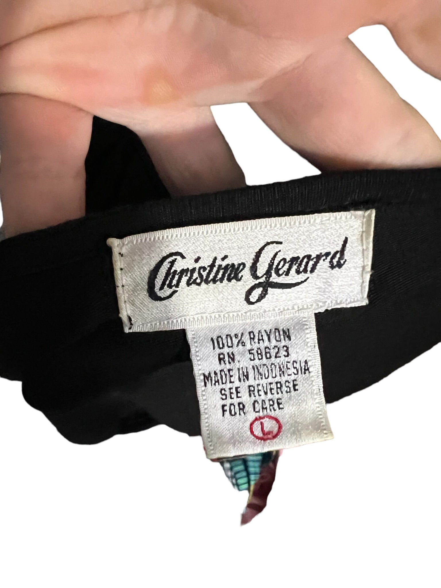 Vintage 80’s bead skirt & top L Christine Gerard