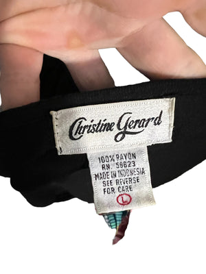 Vintage 80’s bead skirt & top L Christine Gerard