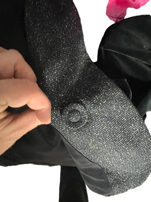 Vintage 50’s jacket gray & black M