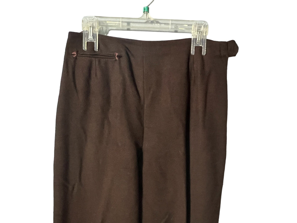 Vintage brown Evan Picone wool western pants 10 S