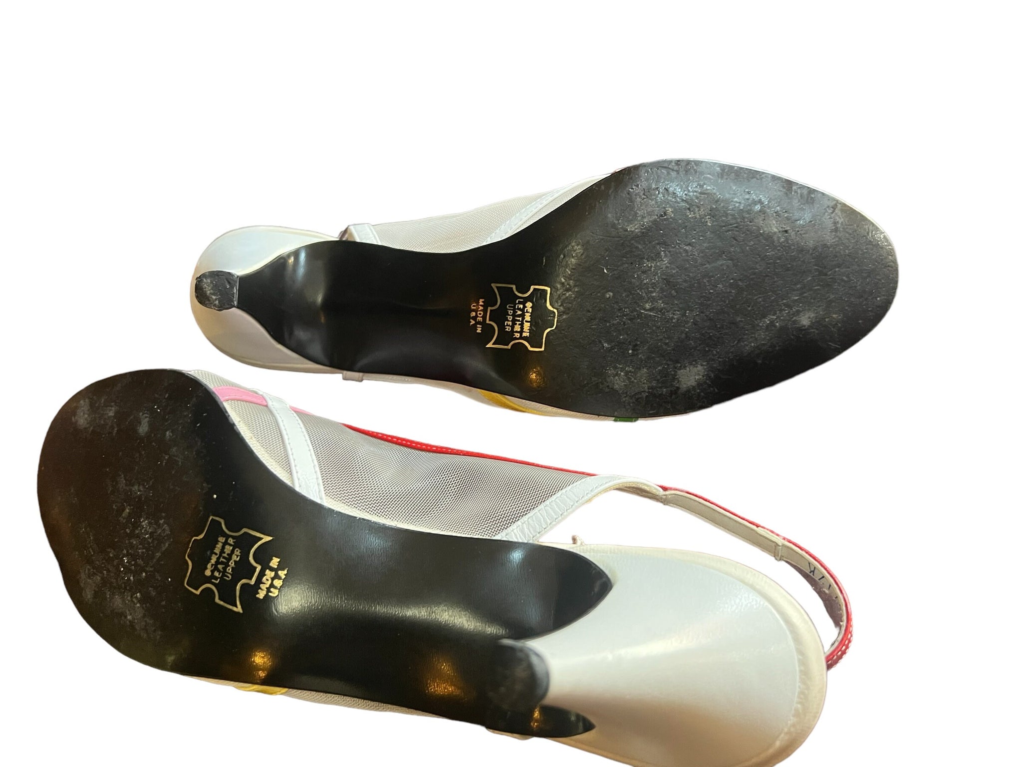 Vintage 80's rainbow heels Selby 10