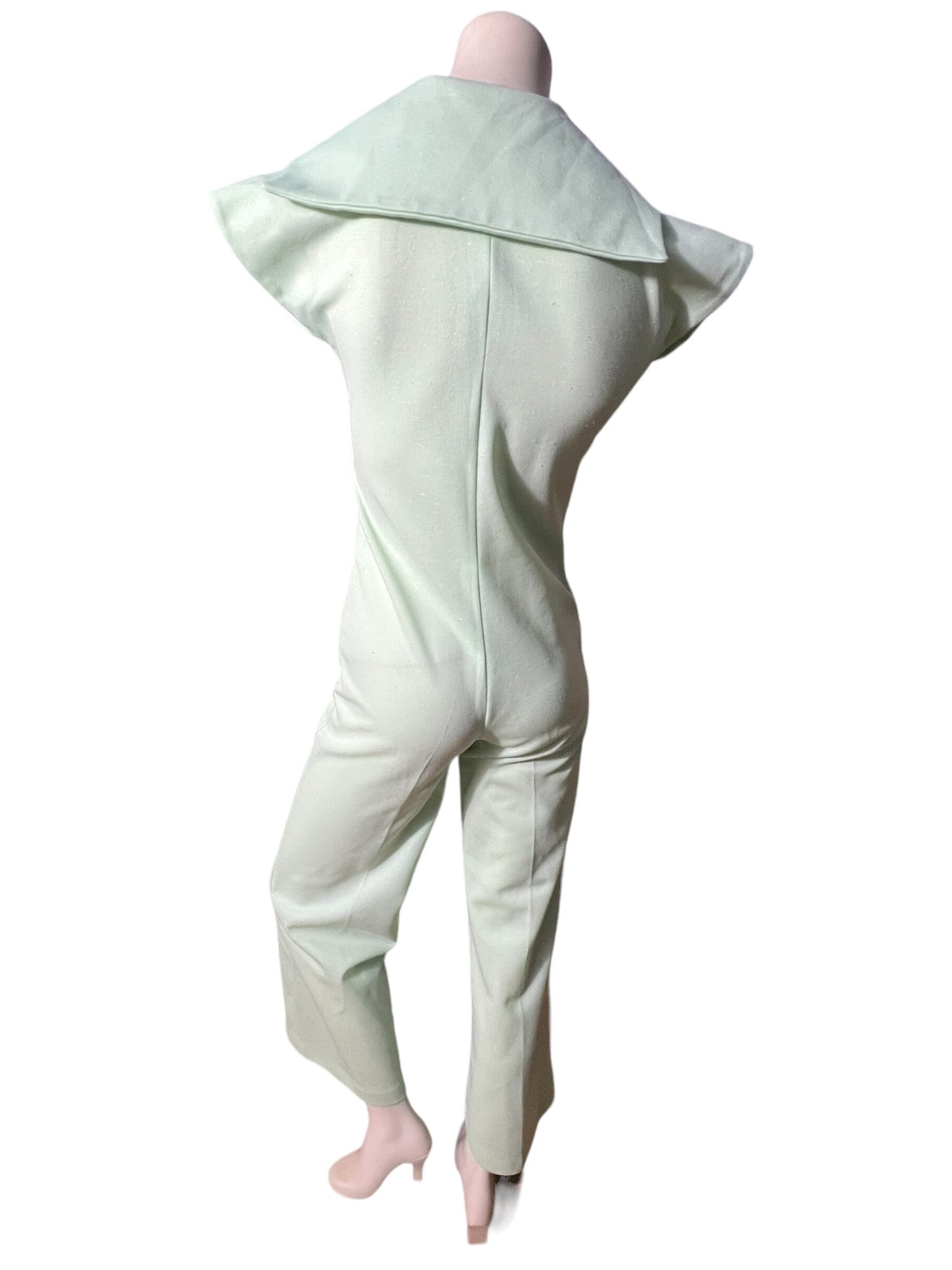 Vintage 70's mint green bellbottom jumpsuit S M