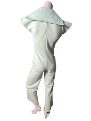 Vintage 70's mint green bellbottom jumpsuit S M
