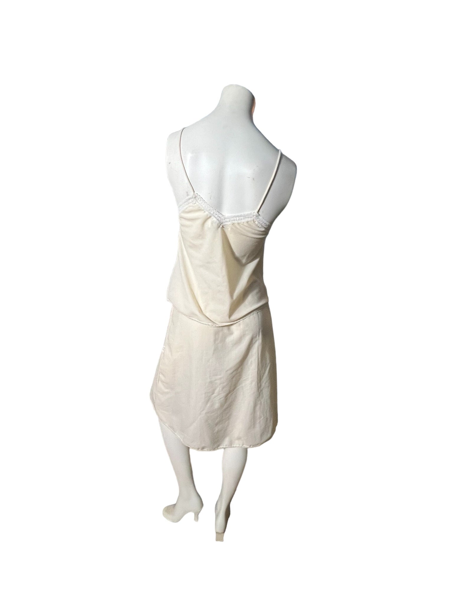 Vintage cotton slip set lingerie S Interludes