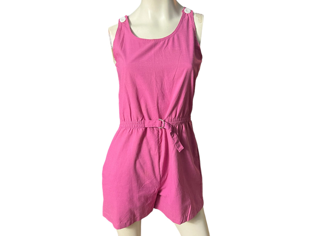 Vintage 80's romper jumpsuit M Ivy's Place