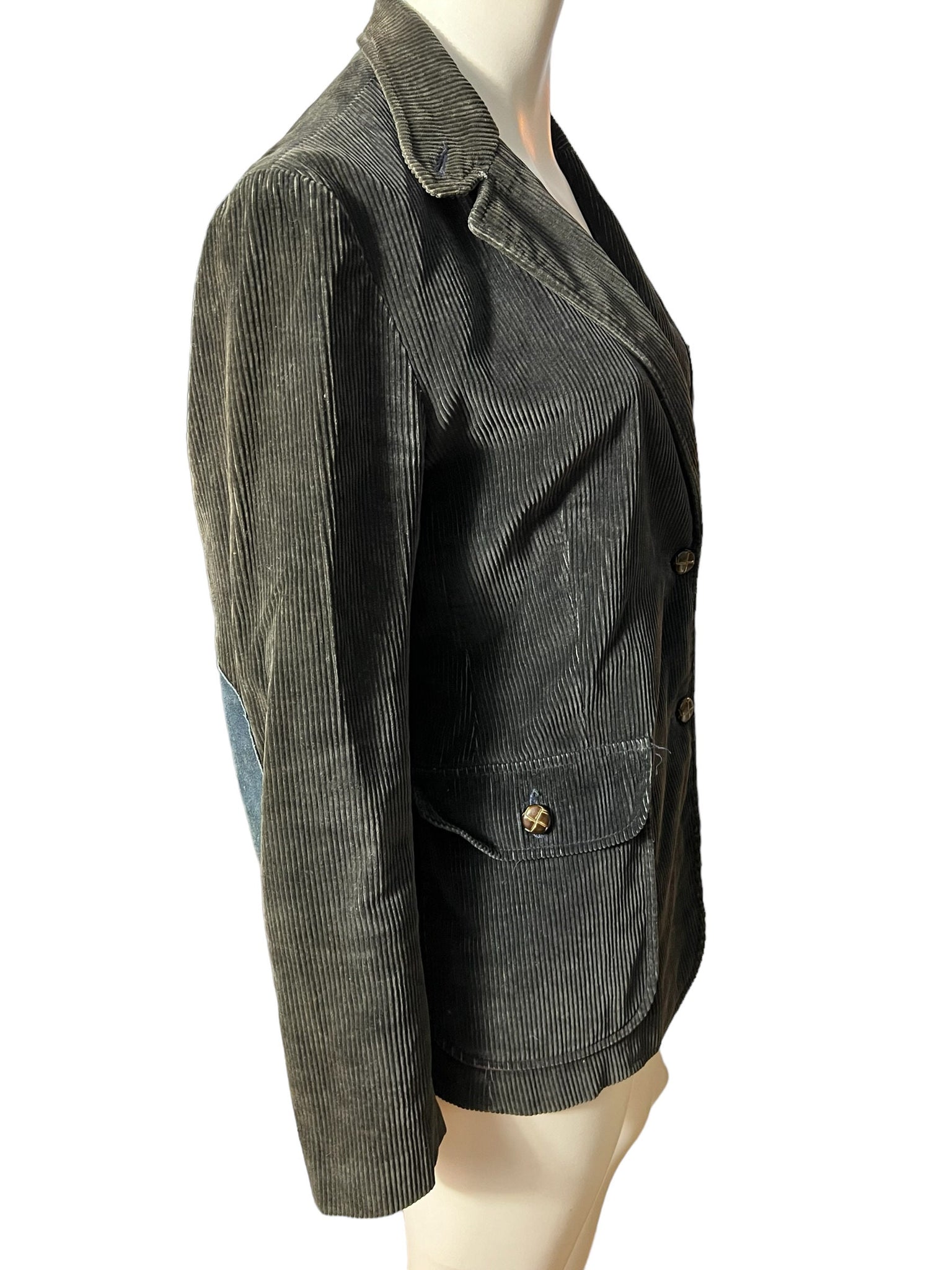 Vintage 80's blue corduroy jacket blazer M