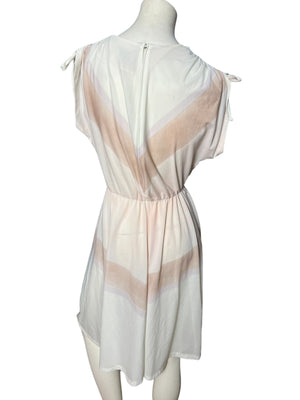 Vintage 70's chevron stripe dress M Jeanne Durrell