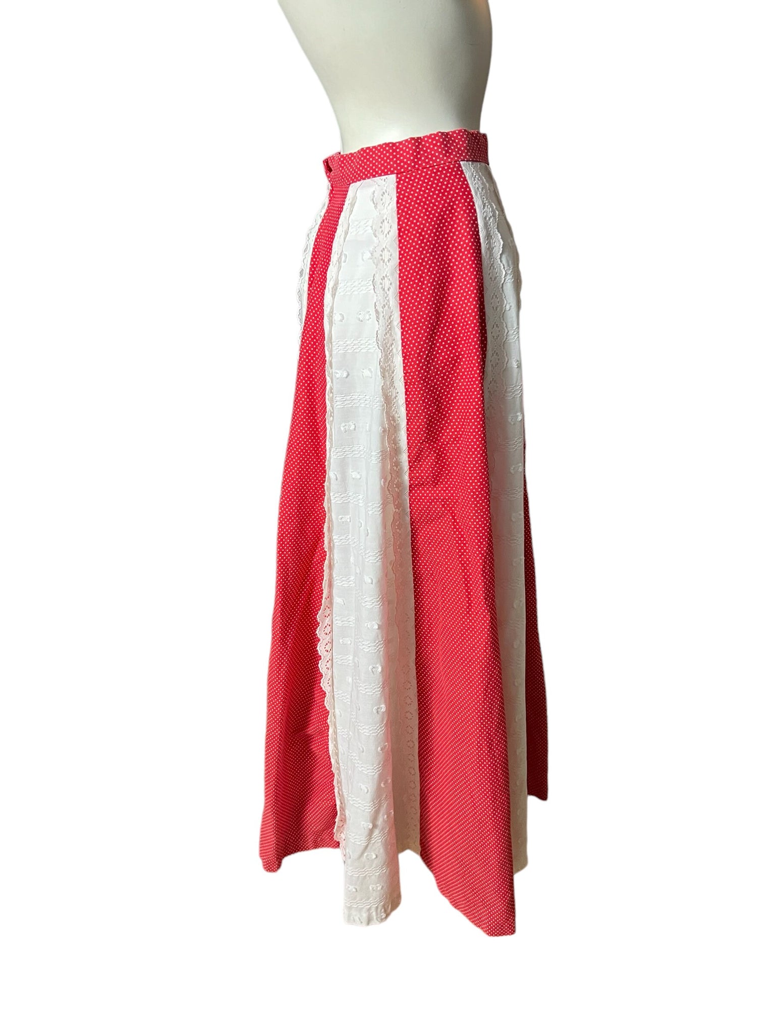 Vintage 70's patchwork skirt S
