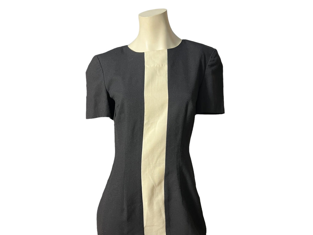 Vintage 80's black & white dress M JLT