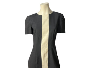 Vintage 80's black & white dress M JLT