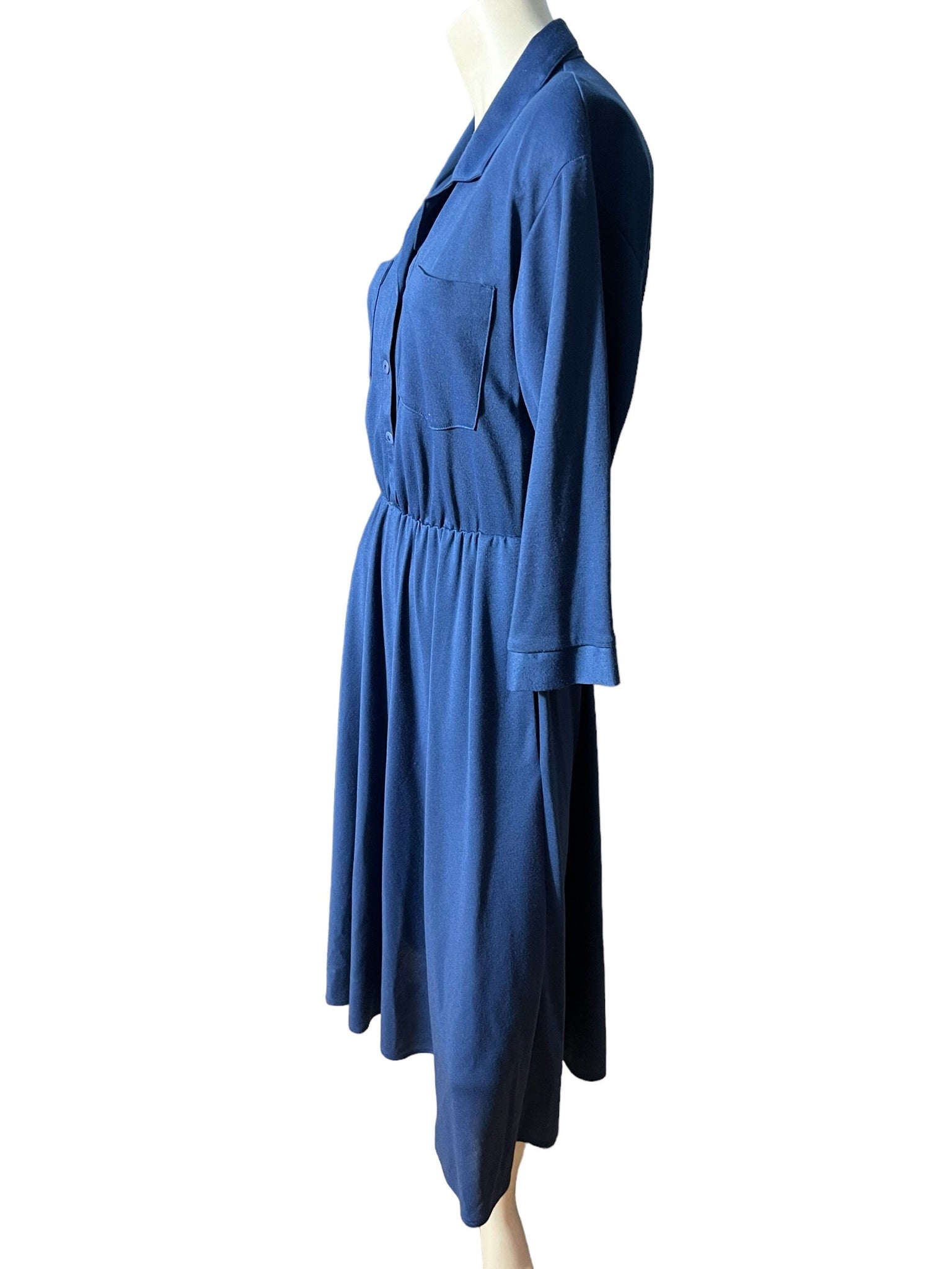 Vintage 80's shirt dress L Life Styles of Dallas