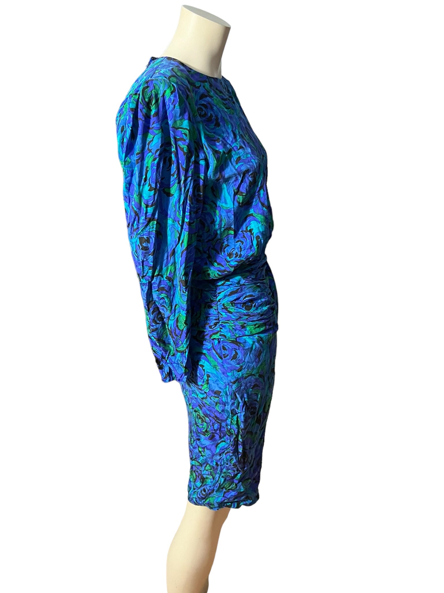 Vintage 80's silk Lillie Rubin dress 6