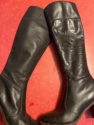 Vintage 70's black knee high boots Imperial 5