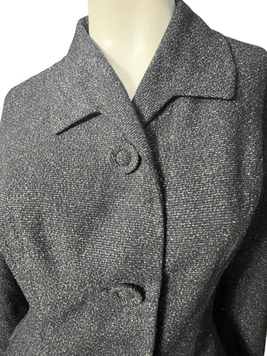 Vintage 50’s jacket gray & black M