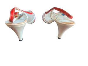 Vintage 80's rainbow heels Selby 10