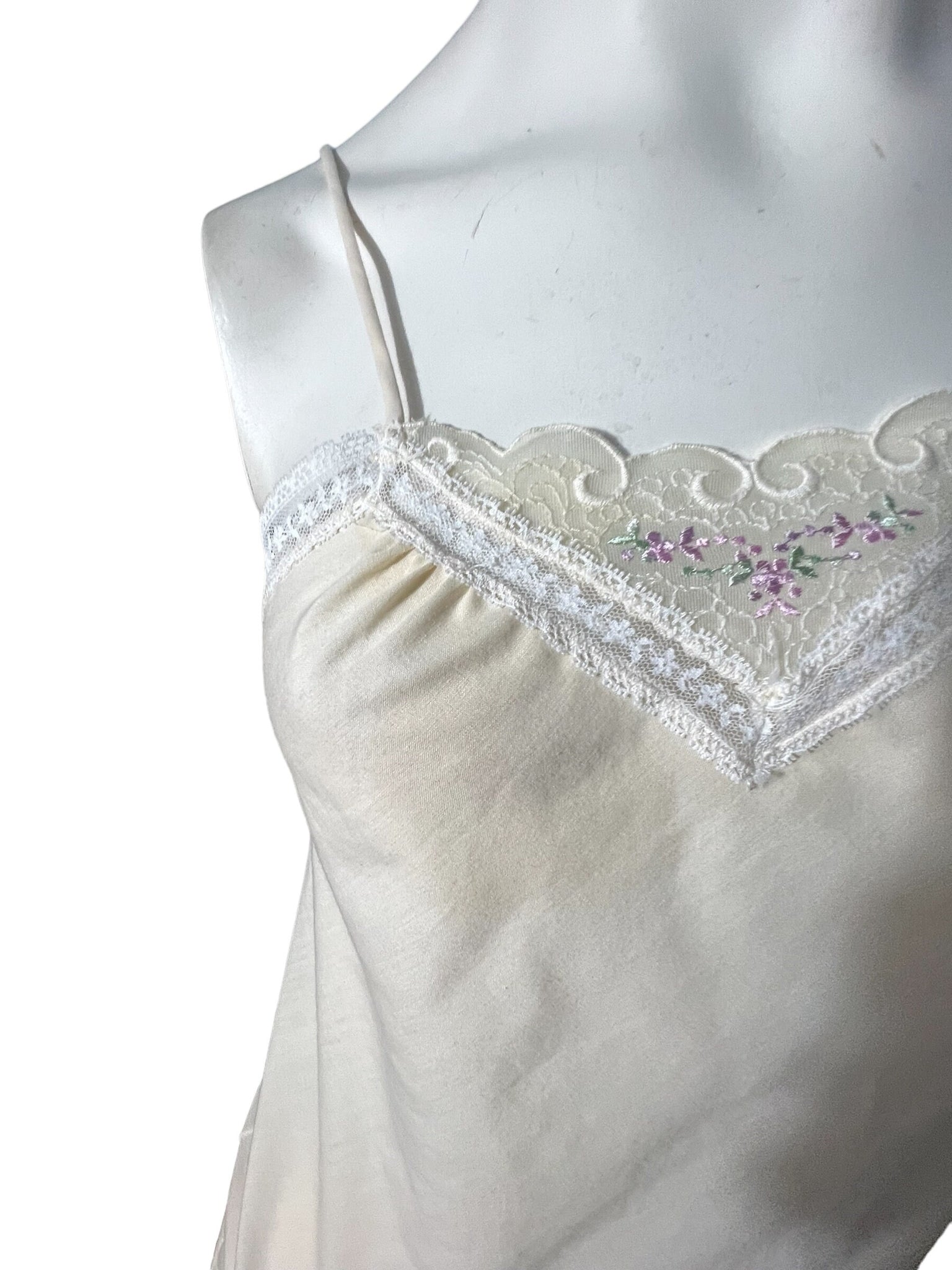 Vintage cotton slip set lingerie S Interludes