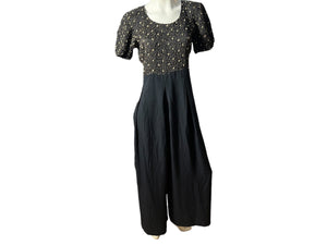 Vintage 80's black & gold jumpsuit 10 Jeffrey Dara
