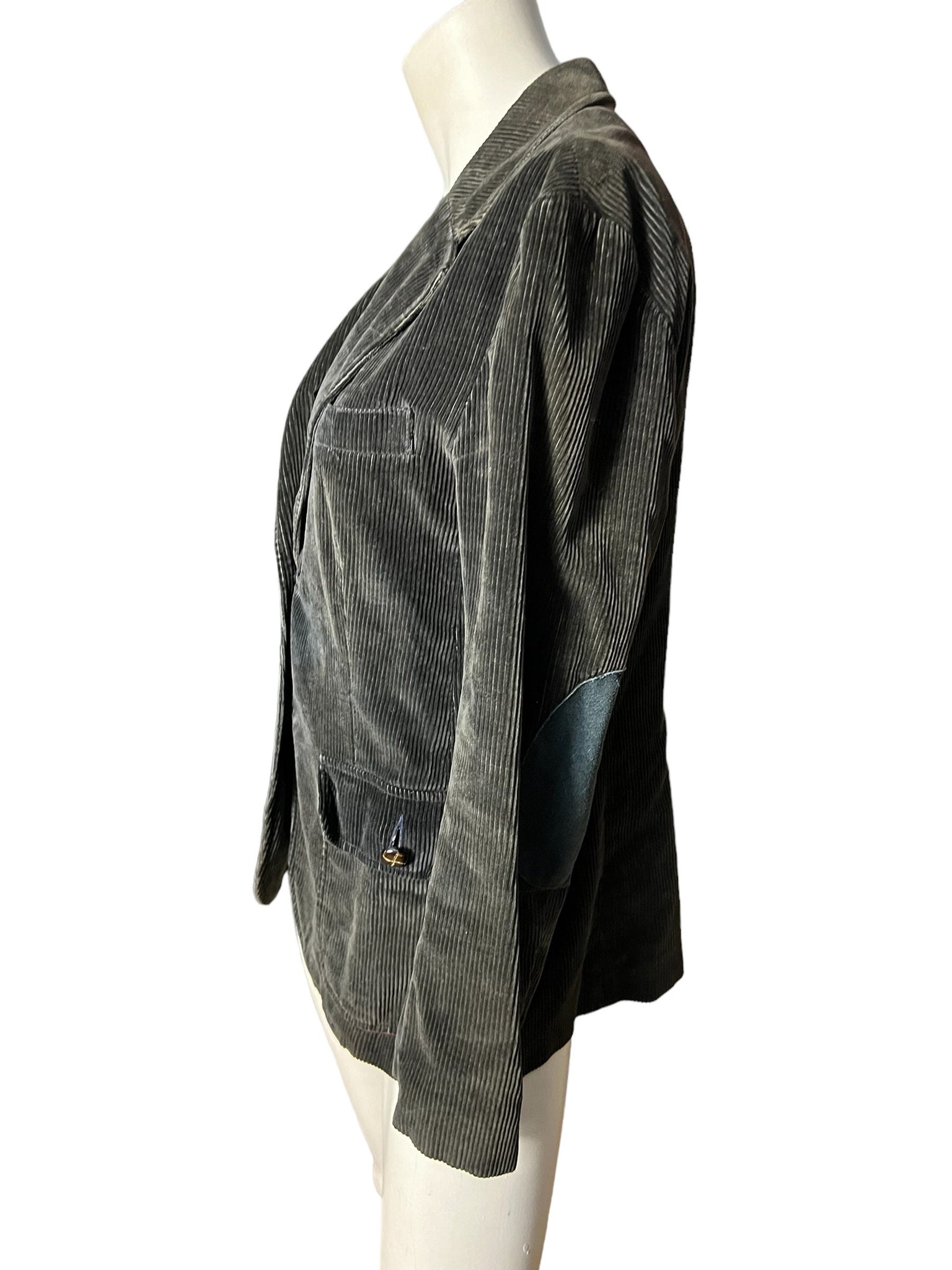 Vintage 80's blue corduroy jacket blazer M