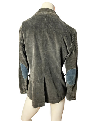 Vintage 80's blue corduroy jacket blazer M