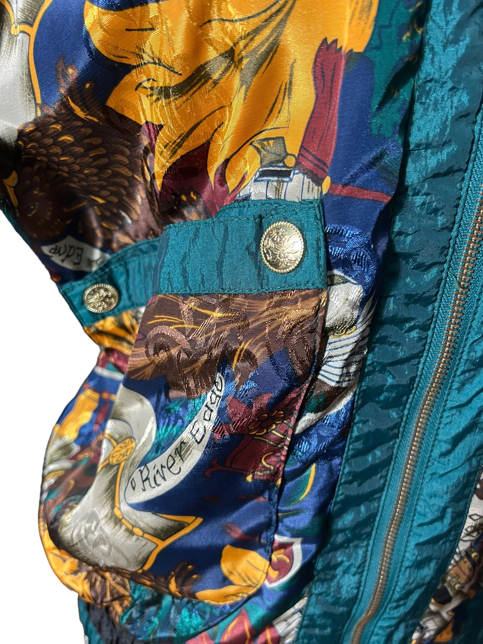 Vintage 80’s track suit jacket PM River Edge