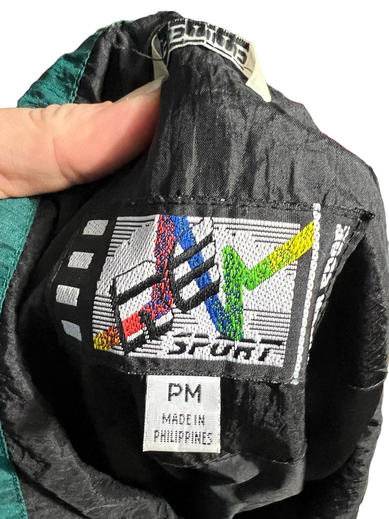 Vintage 80’s track suit jacket PM River Edge