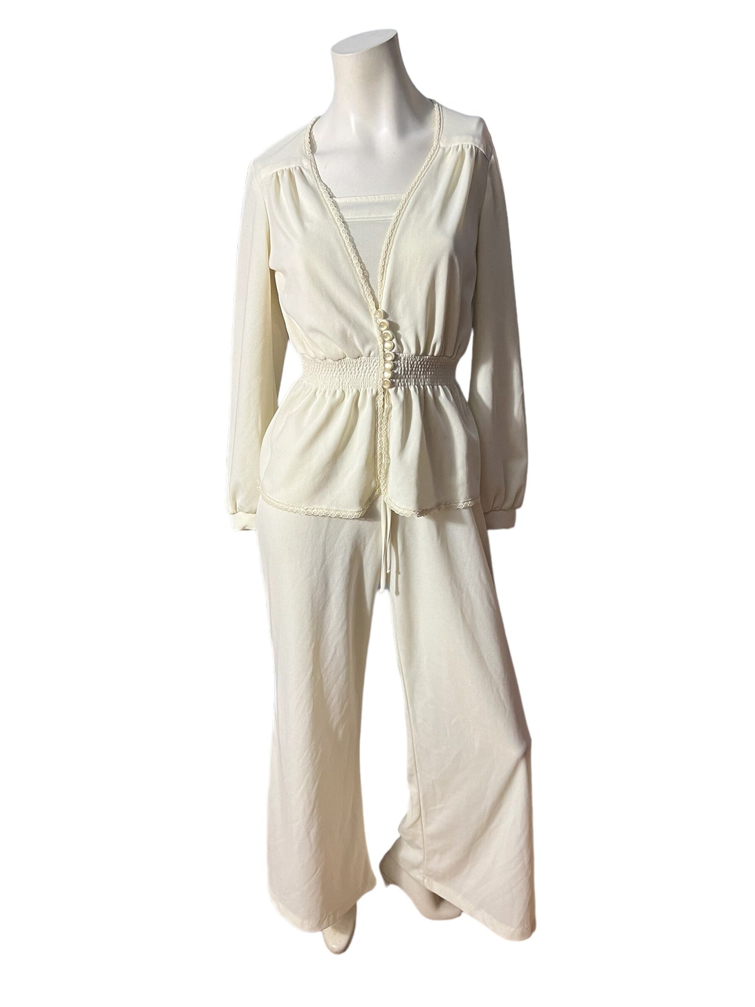 Vintage 70's bellbottom jumpsuit w/ jacket M