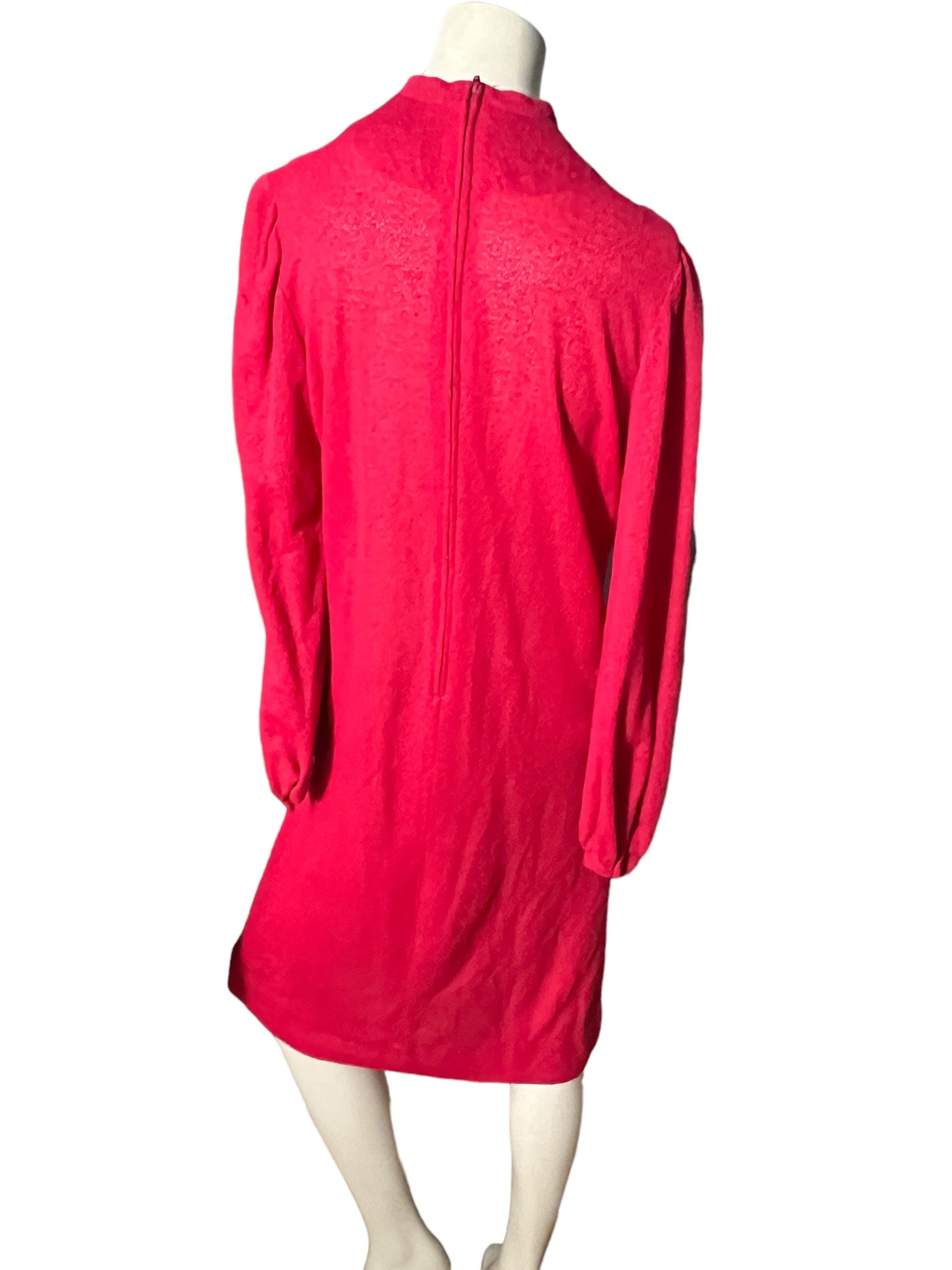 Vintage 70's pink terry cloth dress M Jeanne Durell