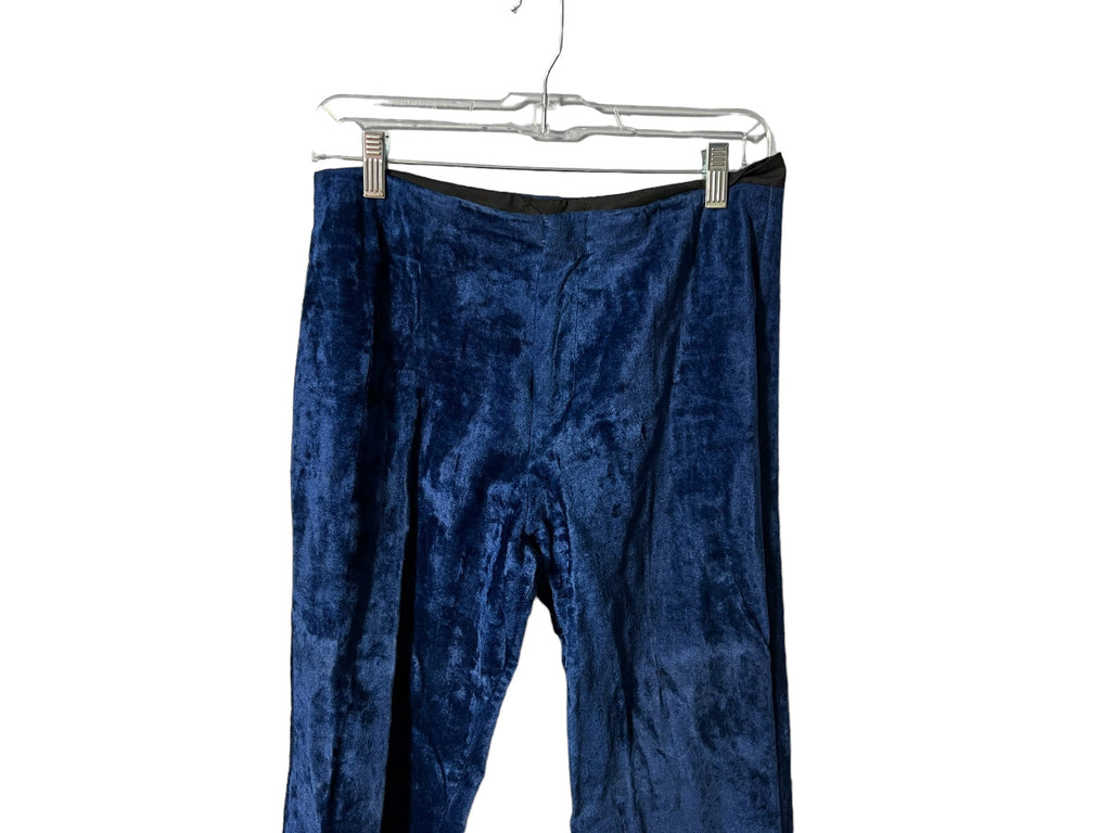 Vintage 70's blue velvet hip hugger bellbottoms 11