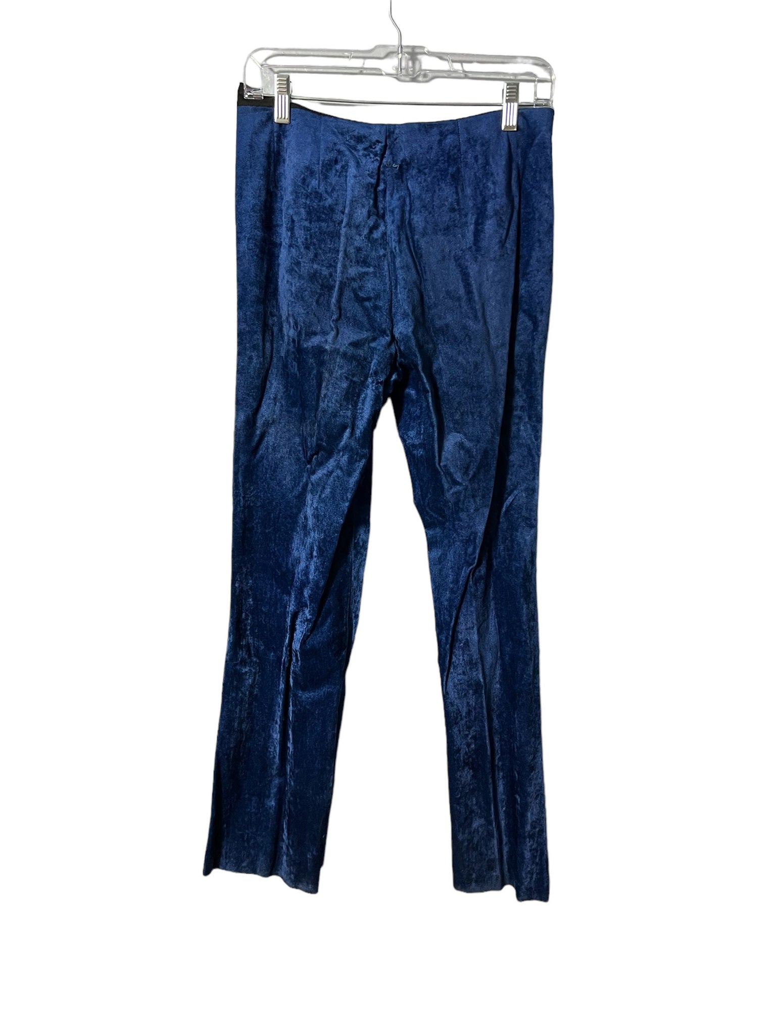 Vintage 70's blue velvet hip hugger bellbottoms 11
