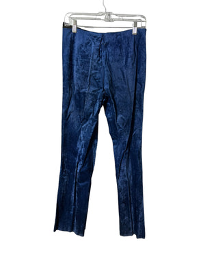 Vintage 70's blue velvet hip hugger bellbottoms 11
