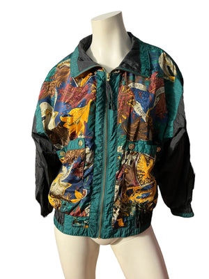 Vintage 80’s track suit jacket PM River Edge