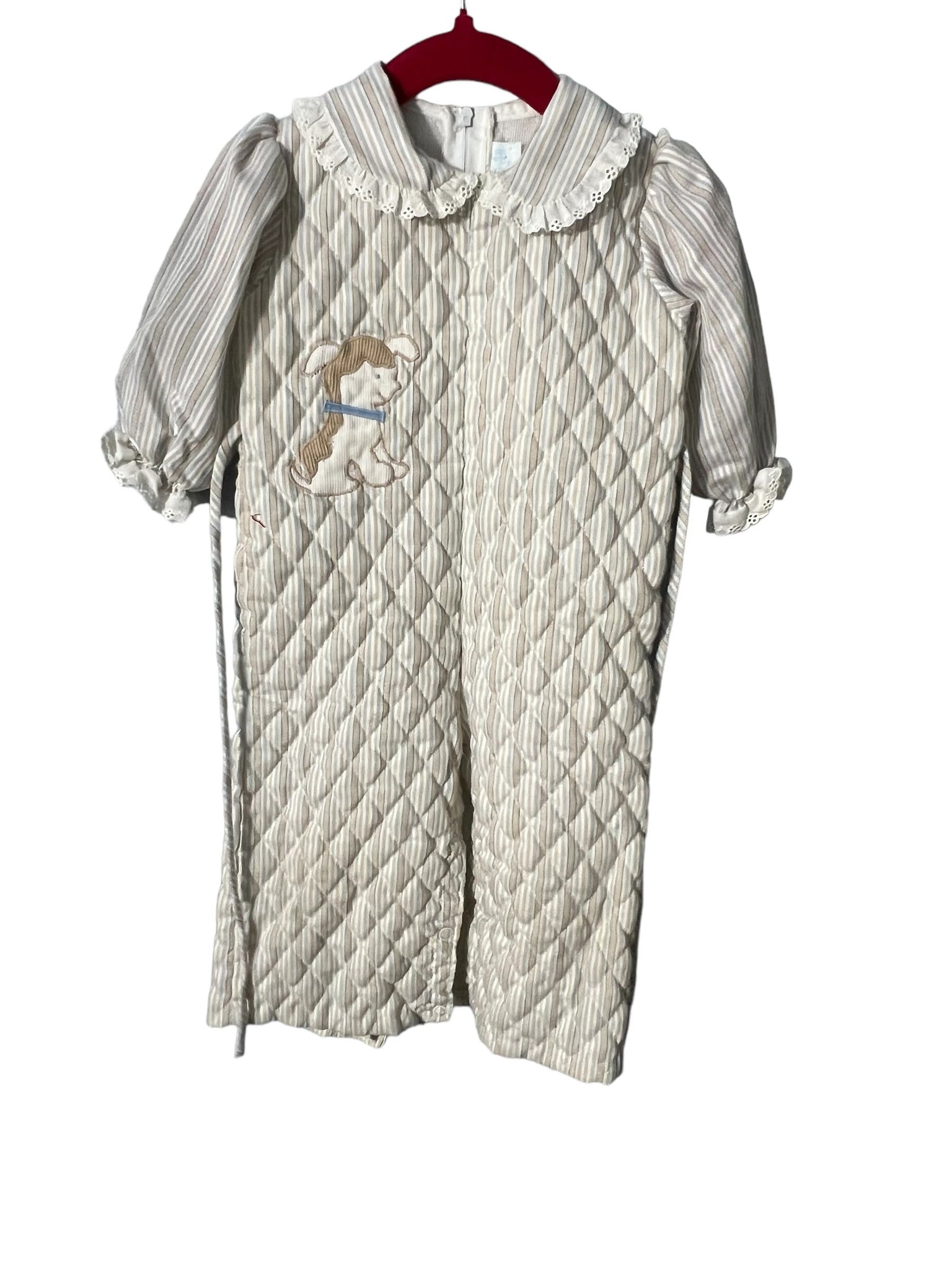 Vintage 70's quilted romper 9-12 month Beth Terrell