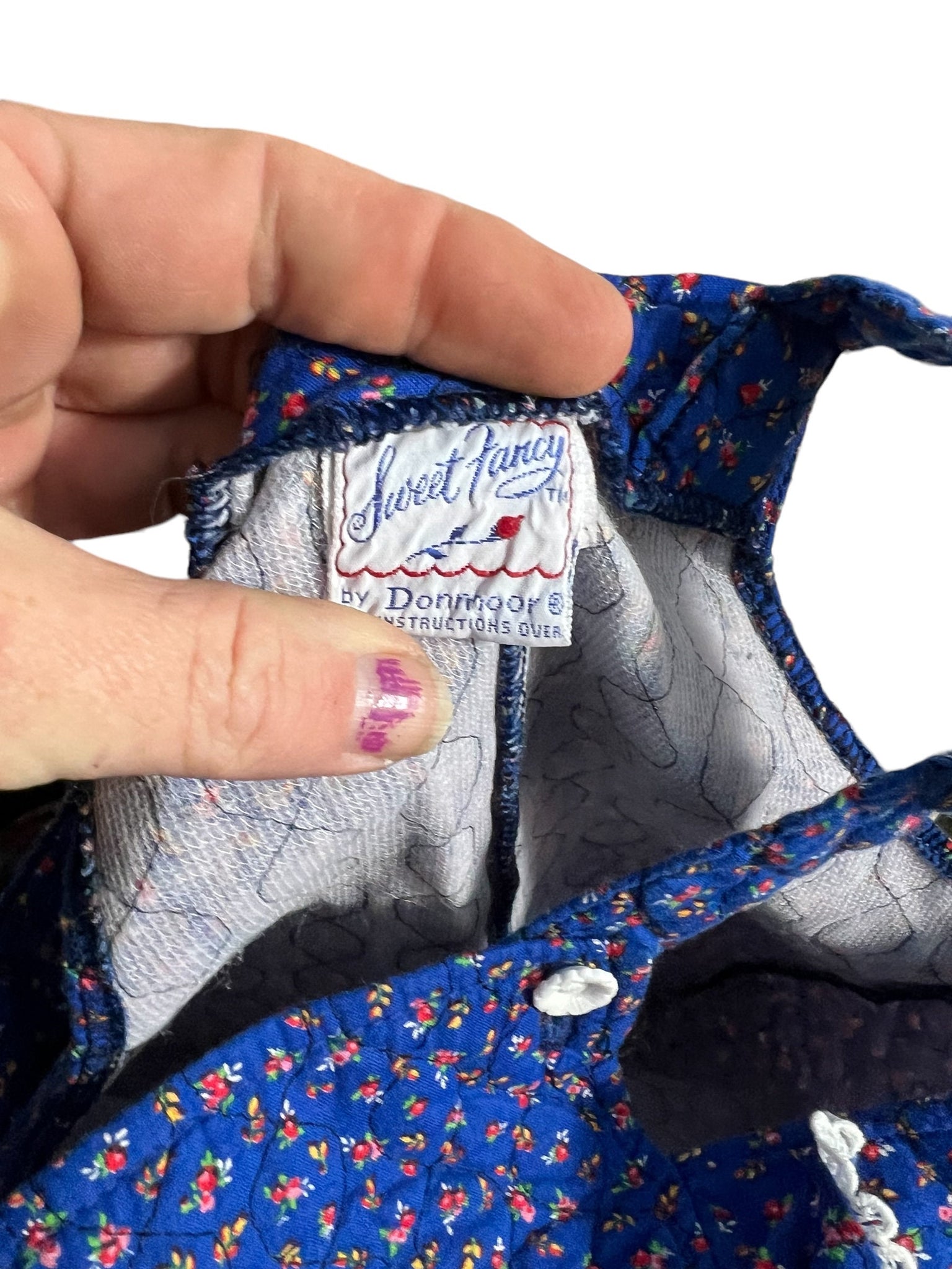 Vintage 70’s quilted kids overalls 3 T Donmoor