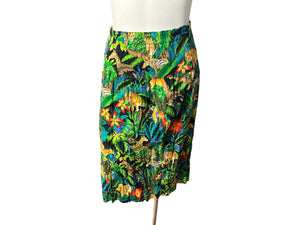 Vintage 80's jungle tiger skirt S