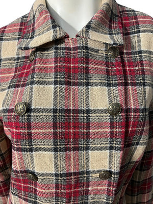 Vintage plaid 80's wool blazer jacket 10 J. McLaughlin