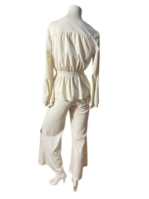 Vintage 70's bellbottom jumpsuit w/ jacket M