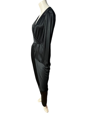 Vintage 70's black Jody slinky jumpsuit M