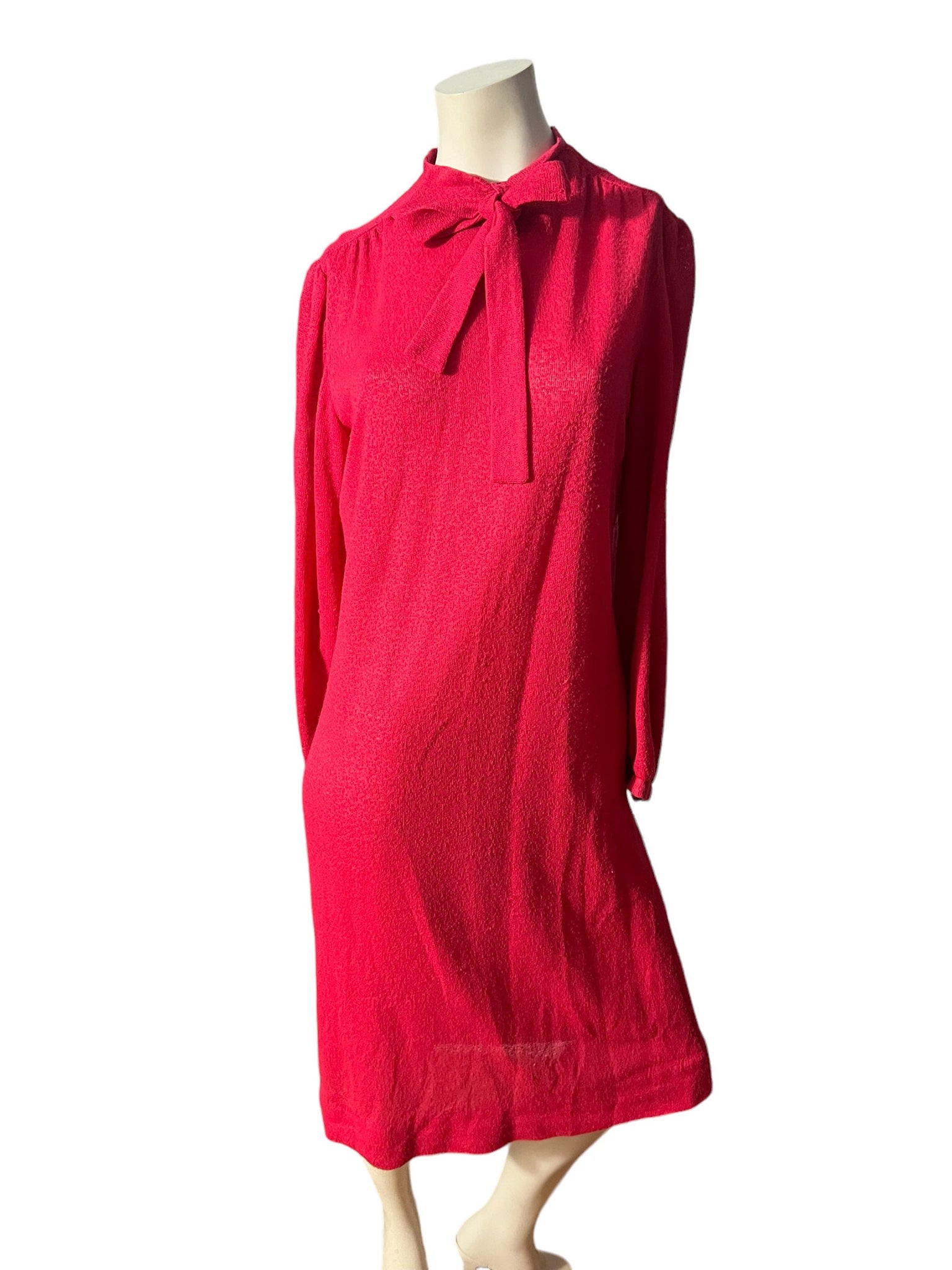 Vintage 70's pink terry cloth dress M Jeanne Durell