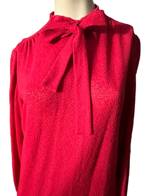 Vintage 70's pink terry cloth dress M Jeanne Durell