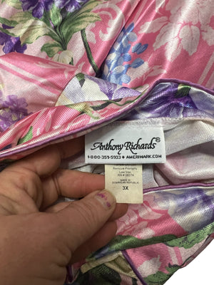 Vintage 80's floral robe 3x Anthony Richards