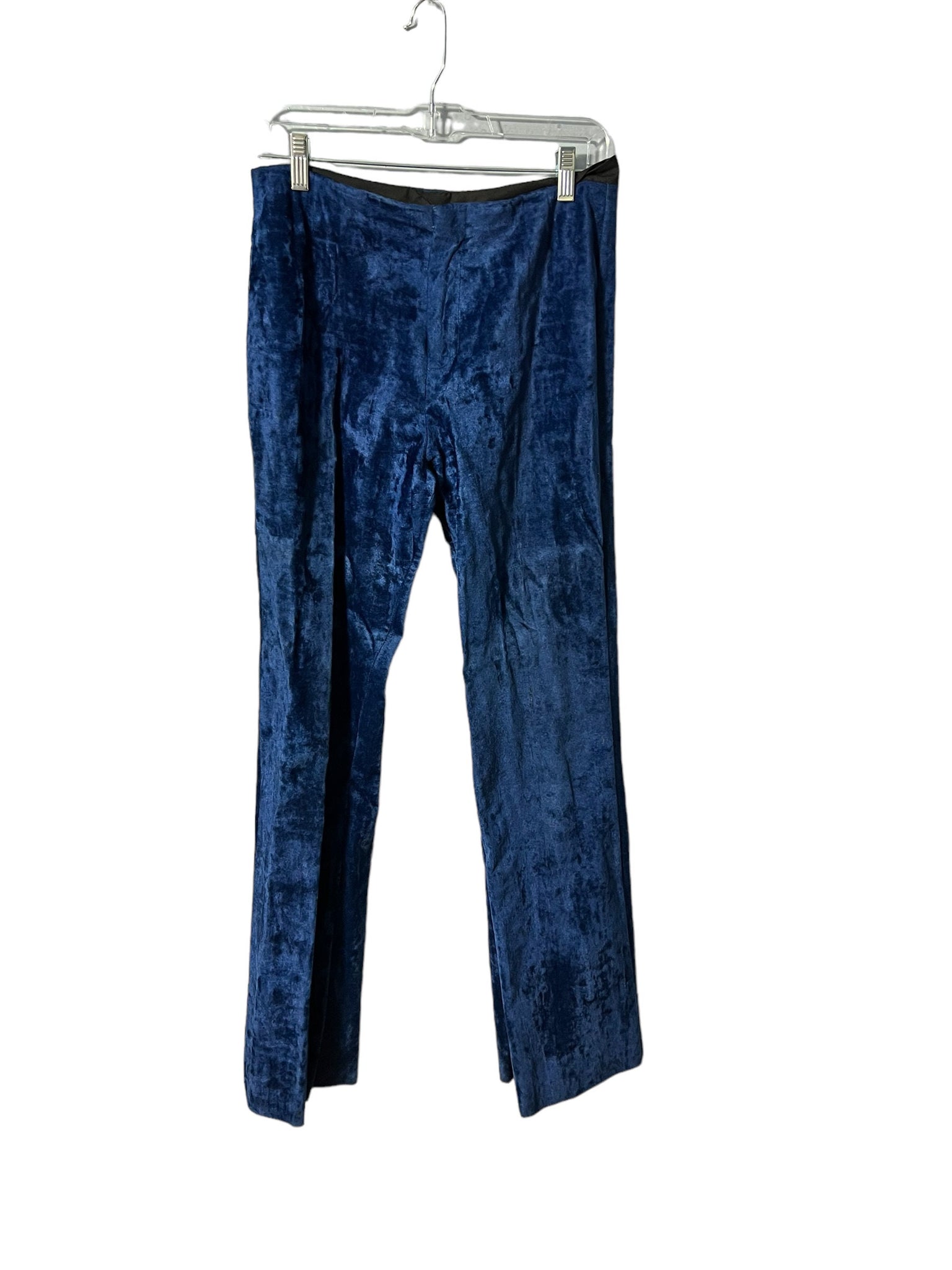 Vintage 70's blue velvet hip hugger bellbottoms 11
