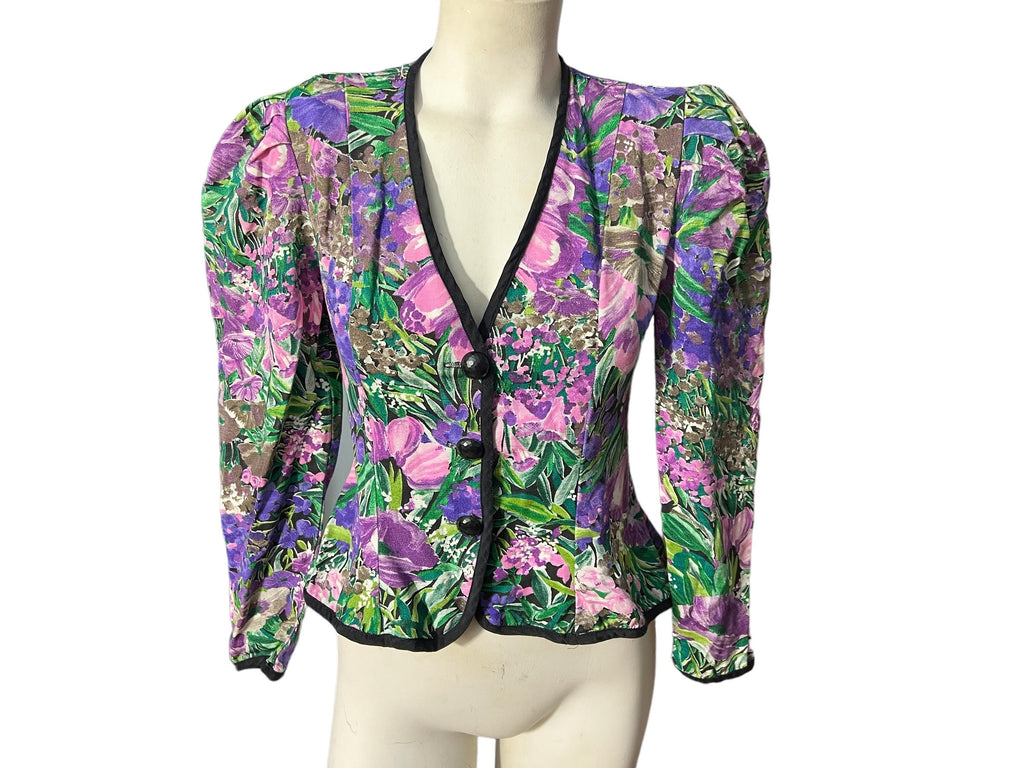 Vintage 80's floral jacket 4