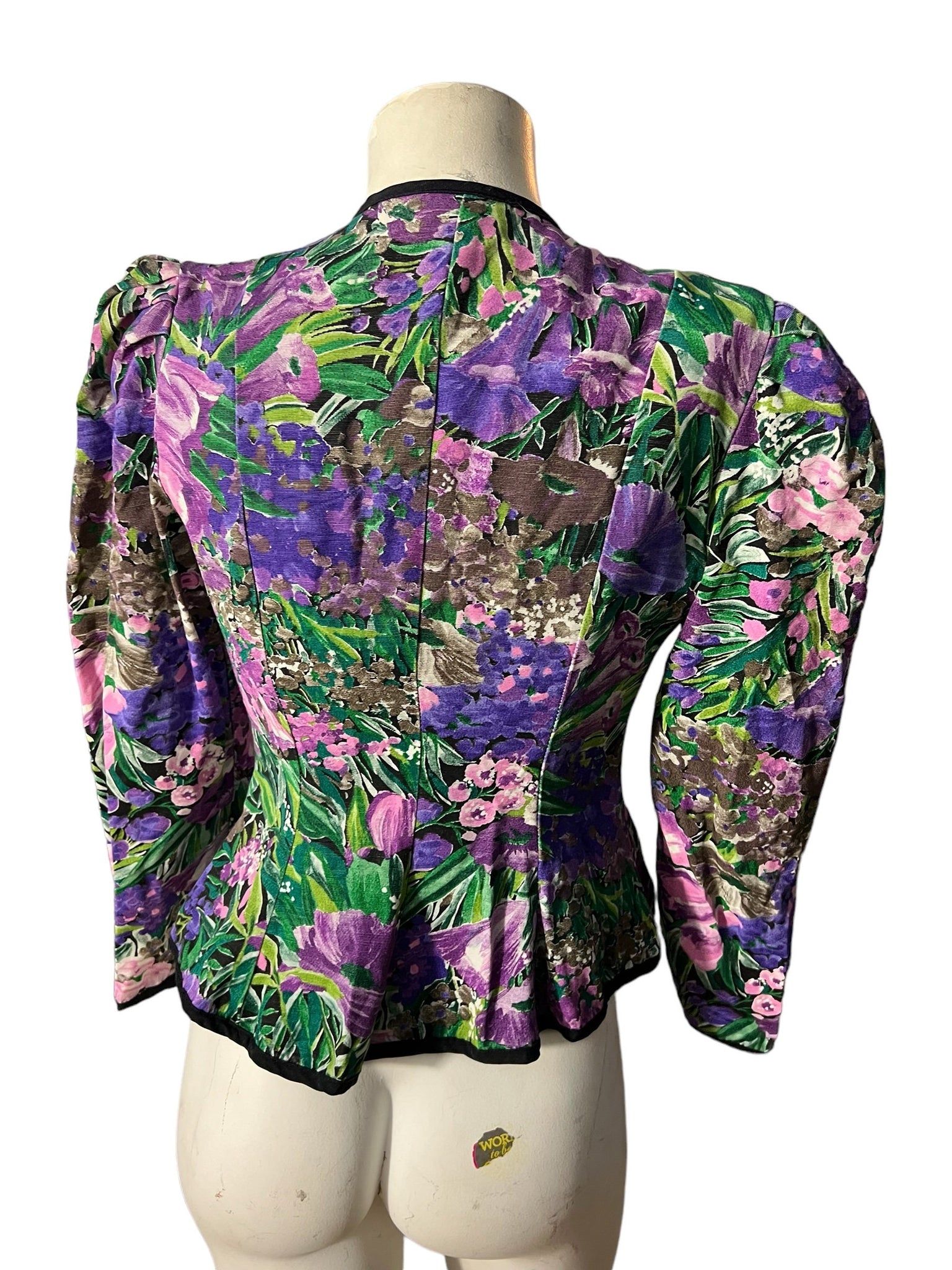 Vintage 80's floral jacket 4